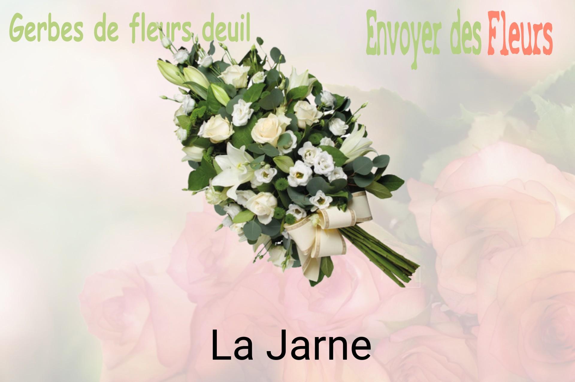 Gerbe de fleurs de deuil livrée à La Jarne